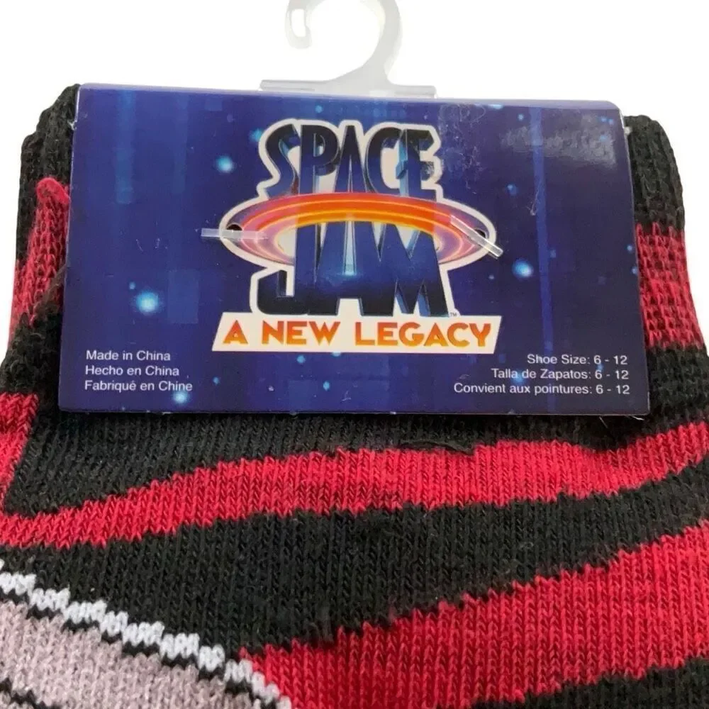 Space Jam Bugs Bunny Socks. Size 6-12. New  TuneSquad, looneytunes, basketball
